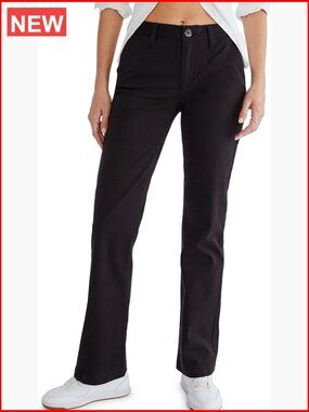 Stretch Twill Classic Uniform Pant - Straight Leg Mid Rise